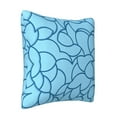thumbnail image 2 of LNWH Decorative Pillow Covers, Blue Abstract Curve Square Sofa Decorative Knit Pillow Case, 12"x12", 2 of 8