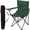 Dark Green, variant on Quad Folding Camp Chair with Cup Holder, 32" H x 19" W, Carrying Bag & Supports 250lbs, Portable & Compact Outdoor Chair for Camping, Hiking, Tailgating, Beach, and Sports Events