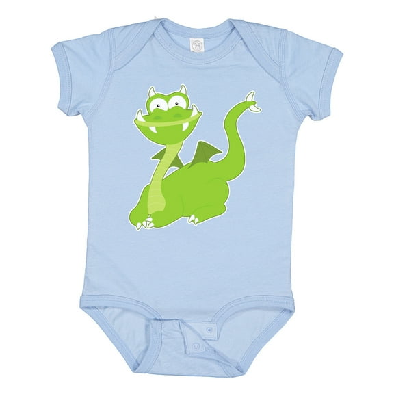 Inktastic Green Dragon Boys or Girls Baby Bodysuit