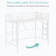 thumbnail image 3 of VECELO - Cama Tipo Loft de tamaño Individual con escaleras, Escalera extraíble y barandilla Alta, Ma, 3 of 7
