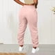 thumbnail image 5 of Amzcrzy Pantalones Cargo Mujer Color Liso Ligeros Senderismo Detalle Fruncido Cintura Elástica Cordón Cómodos Jogging Tallas S-2XL Rosa, 5 of 6