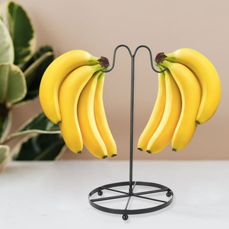 jojofuny 1Pcs Banana Tree Holder Iron Fruit Displaying Storage for Ripening in Kitchen Countertop