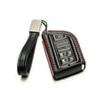 thumbnail image 2 of Vitodeco Genuine Leather Smart Key Fob Case with Leather Key Strap Compatible for Acura MDX, Acura RDX 2022 -2023 (4-Button, Black/Red), 2 of 6
