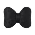 thumbnail image 1 of Elegante cojín decorativo de nudo de satén con relleno suave, adecuado para sofá, cama, Negro, 1 of 9