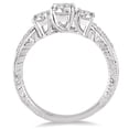 thumbnail image 2 of SZUL Women's 1 1/10 Carat TW Diamond Three Stone Ring in 14K White Gold (J-K-L Color, I2-I3 Clarity), 2 of 3