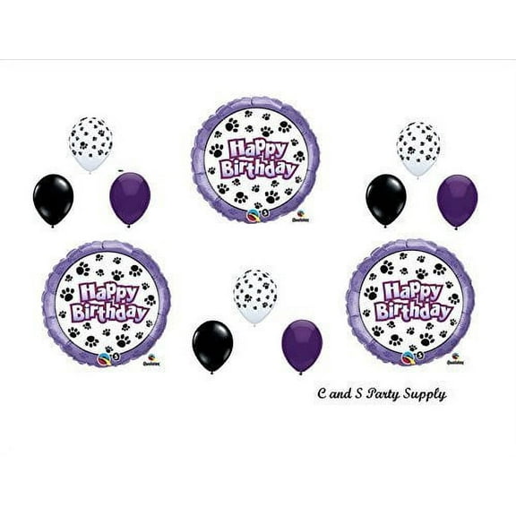 DOG PAW PRINT Patrol Birthday Party Mylar Balloon Decorations Supplies by Qualatex