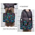 thumbnail image 6 of FORMRS 16" Laptop Bag Carrying Sleeve Case with Handle Travel Shoulder Briefcase, Stained Glass Pattern, 6 of 8