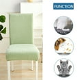 thumbnail image 4 of Jacquard Chair Covers,Dining Parsons Chair Slipcovers Universal Non-slip Removable Washable Anti-Dust Super Fit Stretch Chair Protector for Hotel Kitchen Banquet Decor-2-green, 4 of 7