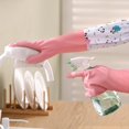 thumbnail image 2 of vnanda Durable Gloves 1 Pair Cleaning Gloves Cute Panda Pattern Dishwashing Gloves Waterproof Plush Housework Gloves for Home Kitchen Panda Cleaning Gloves, 2 of 8