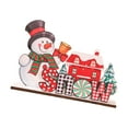 thumbnail image 4 of Adorno navideño de madera DIY Decoración del hogar Decoración navideña para casa de vacaciones Estilo B, 4 of 9