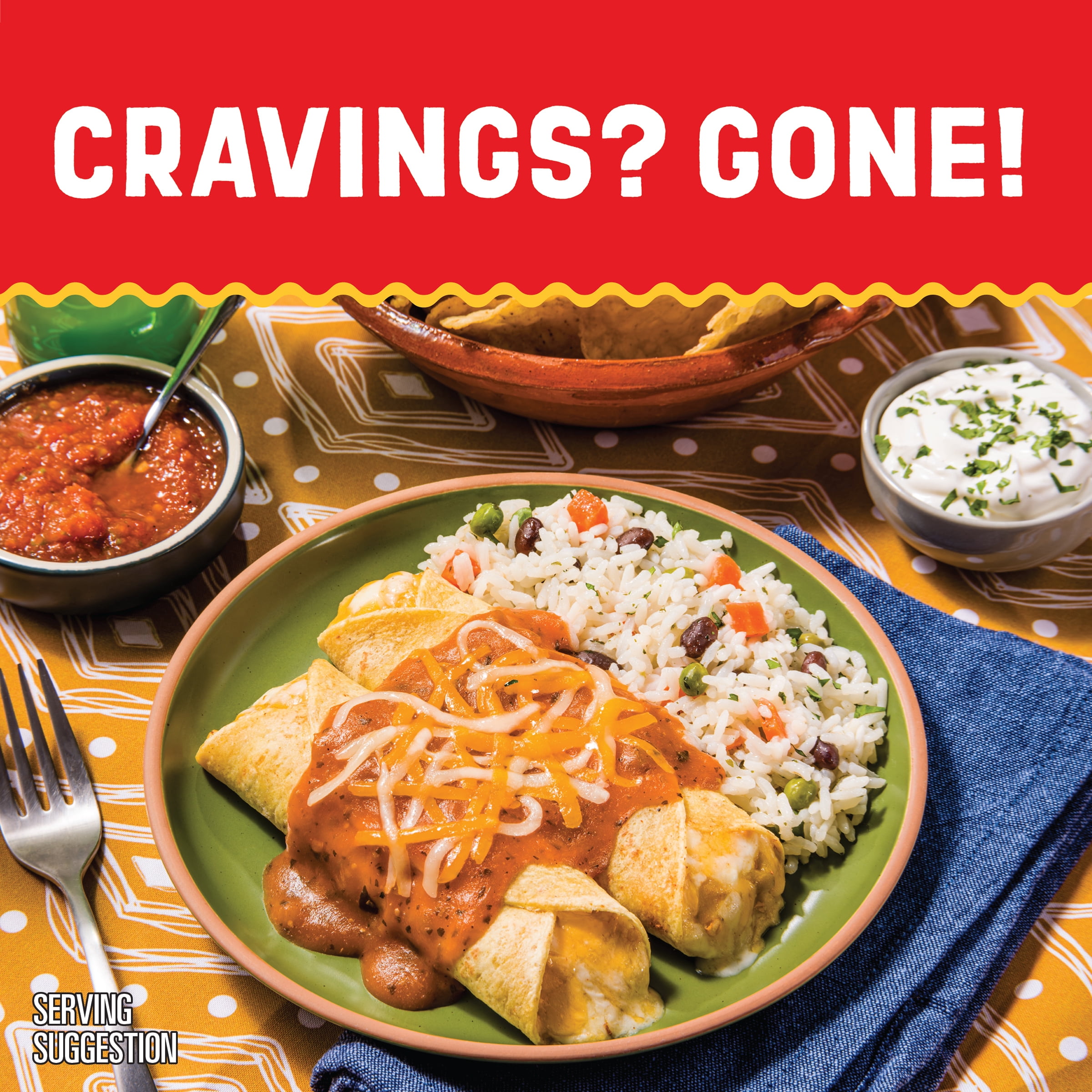 El Monterey Signature Cheese Enchiladas, 10 oz (Frozen)