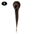 thumbnail image 1 of Sissi's Synthetic Hair Drawstring Rope Braids Ponytails Chignon Fishtail Ponytail Extension Purple Green Color Hairpiece, 1 of 25