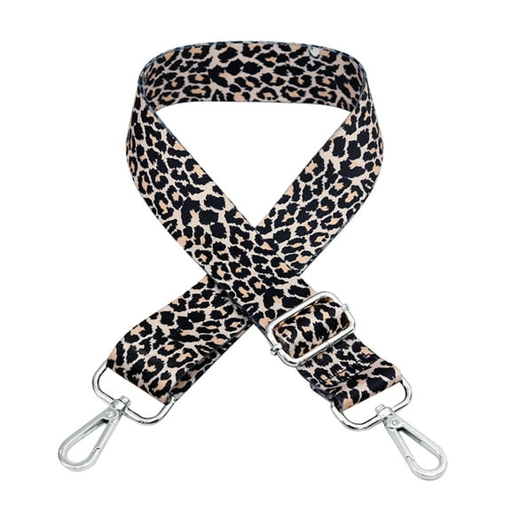 Wide Adjustable Leopard Print Shoulder Strap – Replacement Crossbody Bag, Purse, Handbag & Guitar Strap