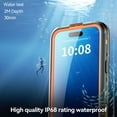 thumbnail image 5 of Dteck for Apple iPhone 17 Pro Max Case IP68 Waterproof, Magnetic Clear Water Proof Built-in Screen Protector Shockproof Dustproof Snowproof Full Body Rugged Underwater Phone Case, Orange, 5 of 14