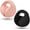 Pink+Black, variant on 2 Pack Foldable Ear Warmers Adjustable Knitted Earmuffs with Fuzzy Fleece Lining Unisex Furry Winter Earmuffs