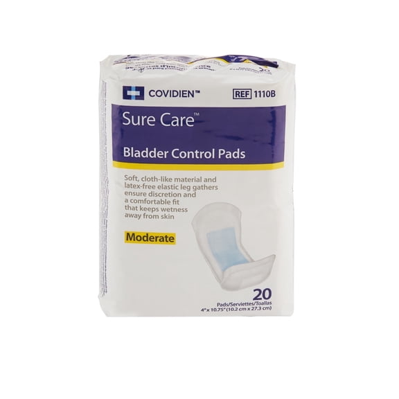 Surecare Bladder Pad 10.75 Inch Length Moderate Absorbency Unisex-Case of 120