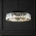 thumbnail image 4 of Safavieh Couture Jennaya 12-Light Glam Crystal Black Metal Chandelier, 4 of 6