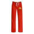 thumbnail image 2 of Puntoco Pants for women Ladies' Easter Printed Double Pocket Drawstring Pants Red XL(XL), 2 of 5
