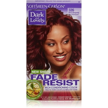 Dark and Lovely Fade Resist Rich Conditioning Color, Berry Burgundy [326] 1 ea (Pack of 4)