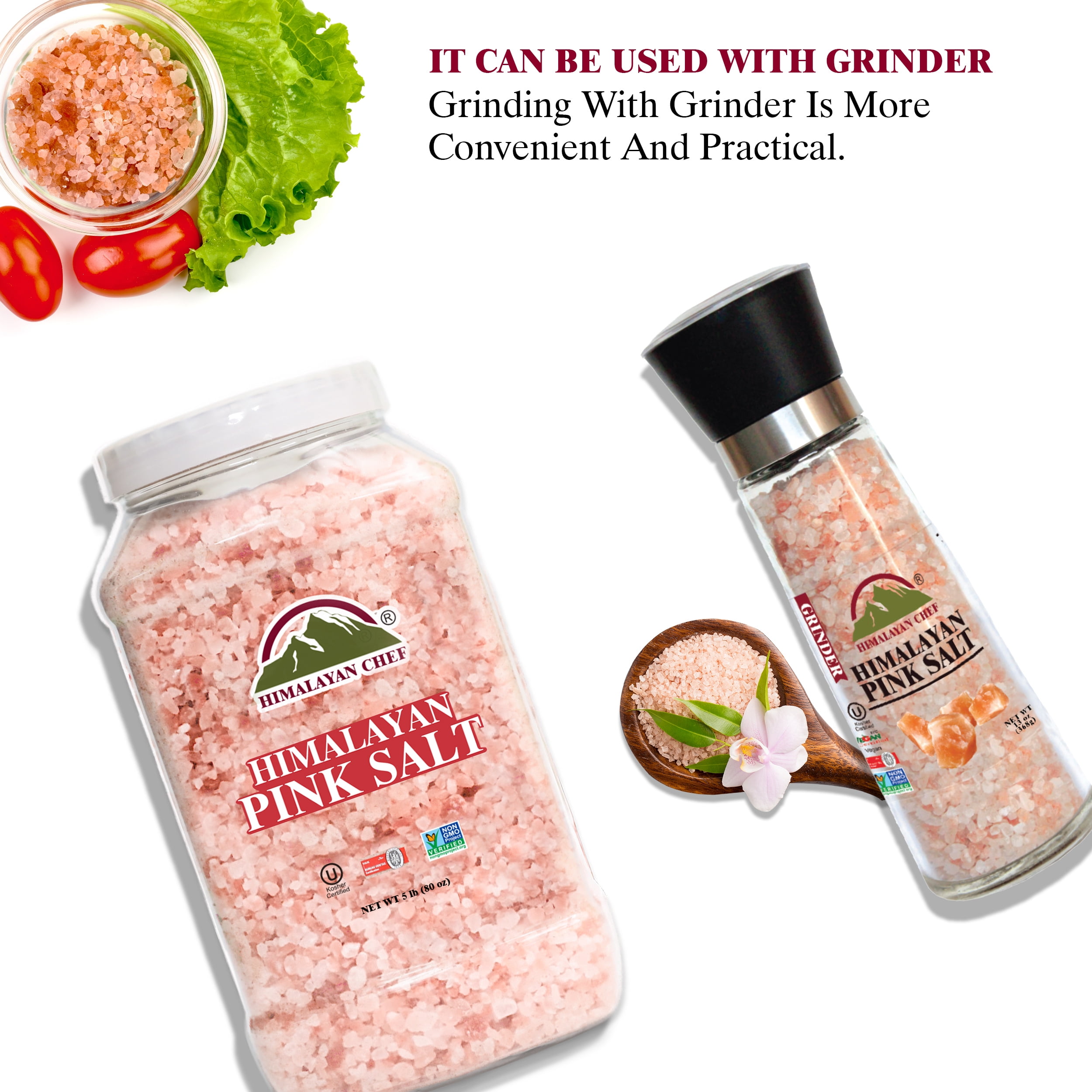 Schwartz Pink Himalayan Salt Grinder 71g