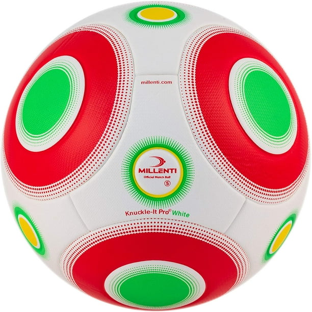 Millenti Soccer Ball, Size 5, Green and White