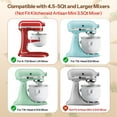 thumbnail image 5 of Ice Cream Attachment for KitchenAid Stand Mixer,Fits 4.5-5Qt Tilt-Head/6-7Qt Bowl-Lift Stand Mixers, 2-Quart Frozen Kitchenaid Ice Cream Maker Attachment, 5 of 6
