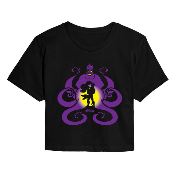 Disney - Ursula Ariel Silhouette Cropped Graphic T-Shirt