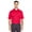 Red, variant on UltraClub Men's Cool & Dry Elite Mini-Check Jacquard Polo - 8305