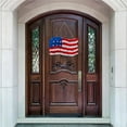 thumbnail image 6 of Qocolhg 4th of July Wreath Patriotic Wreath Independence Day Wreath for Front Door, 11x16 inch Window Wall Patio Decoration Memorial Day Red White and Blue American Flag Wreath, 6 of 8