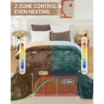 thumbnail image 6 of GARVEE Electric Heated Blanket King Size 100"x90" Velvet Soft Dual Controls Fast Heating Blankets,Over-Heat Protection,Green, 6 of 10