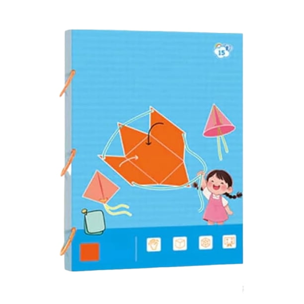 Cateissary Libro de geometría 3D para dibujar, aprender y modelar, juego de geometría trenzada, interacción con sólidos (15 modelos) Kits de experimentos de química