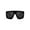 001 Black Frame/Grey, variant on FEISEDY Large Square Baddie Oversized Women Sunglasses Shield Men Fashion Flat Top Wrap Baddie Shades B5040