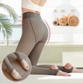 thumbnail image 3 of Medias de vellón para mujer, mallas para mujer, pantimedias translúcidas falsas, bragas de vellón gruesas, medias cálidas de invierno, medias térmicas para mujer, 3 of 5