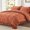 02 - Burnt Orange, variant on 7-Piece Queen Beige Tufted Comforter Set, All Season Bed in a Bag with Sheets & Pillowcases