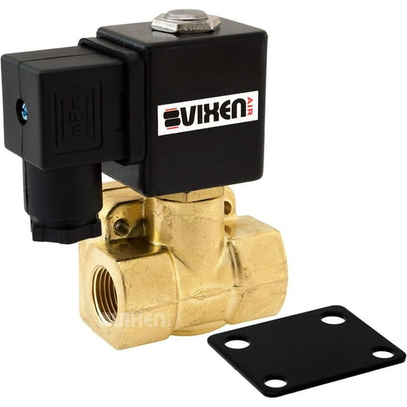 Vixen Air 3/8" NPT Air Ride Suspension High Flow Normally Closed Electric Air Valve (Solenoid) 250 PSI VXF4038