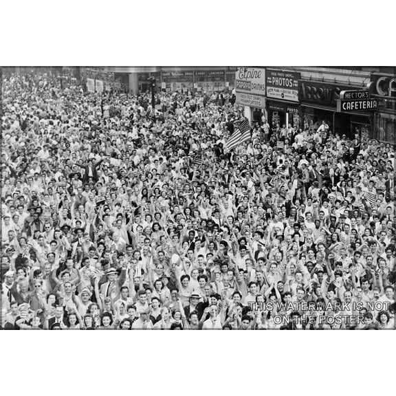 24"x36" Gallery Poster, times square v-j day
