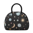thumbnail image 2 of Premium Women's Gothic Starry Night Lunch Box Set: Constellation Design - Insulated Reusable Leakproof Cooler with Strap, Zipper & Mesh Pocket, 2 of 4