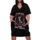 thumbnail image 1 of I’m The Crazy Donny Osmond Girl Every Warned You About Loose Pocket Dress Woman clothing purple dress, 1 of 7