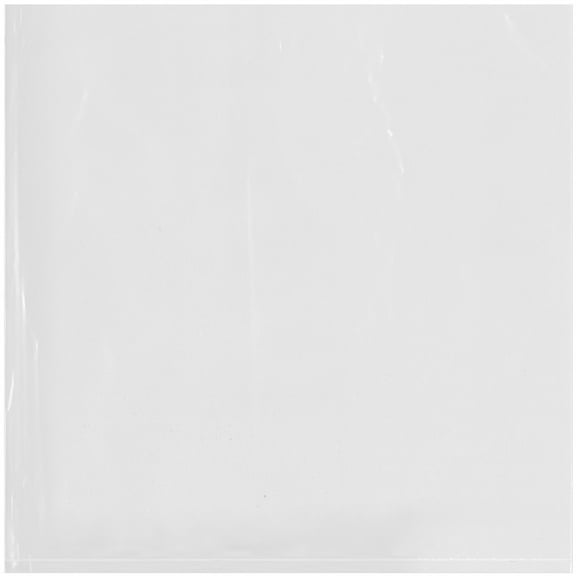 Plymor 10" x 10" (Case of 1,000), 1.25 Mil Flat Open Clear Plastic Poly Bags