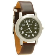 Men's Brown Leather Strap Watch