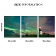 thumbnail image 3 of SHANXI Northern lights over Alnes lighthouse Godøy Norway Canvas Wall Art Decor Pictures for Bedroom Wall Decor Above Bed Living Room Wall Decoration Bathroom Office Artwork 12"x16"x3pcs, 3 of 6