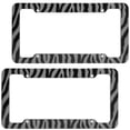 thumbnail image 3 of OxGord 1-Piece Plastic License Plate Frame with Zebra/Tiger Stripes, 3 of 3
