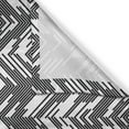 thumbnail image 3 of Ambesonne Black and White Kitchen Curtains, Chaotic Chevron, 55"x39", Black White, 3 of 3