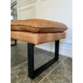 thumbnail image 4 of SEAT4U 48" Cumberland Metal Frame Distressed PU Bench, 4 of 5