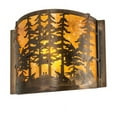 thumbnail image 2 of Meyda 214575 12 in. Wide Tall Pines Wall Sconce, 2 of 5