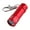 Red, variant on Mini Compact 3 LED Aluminum Flashlight With Keychain Clip Waterproof Mini Torch For Outdoor Camping Hiking Emergency Use