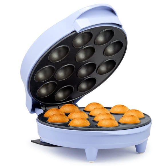 Holstein Housewares Moule à Cake Pop de 12 Unités avec Plaques Antiadhésives et Voyants Lumineux – Cuit 12 Pops Sucrés Ou Salés Rapidement, P