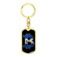 thumbnail image 4 of El Salvador Bitcoin Crypto Stainless Steel or 18k Gold Premium Swivel Dog Tag Keychain, 4 of 16
