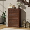 thumbnail image 5 of 6 Drawer Dresser for Bedroom, Wanan 47.2 Inch Farmhouse Dresser Tall Chest of Drawers for Living Room, 5 of 7