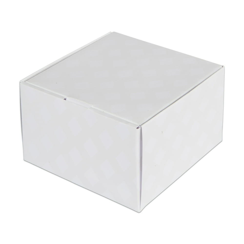 60ct White Square Favor Gift Box